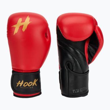 Rękawice bokserskie HOOK FIGHTING Ready To Train czerwony
