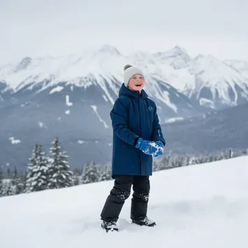 Kurtka narciarska dziecięca KADVA Skiro Jacket granatowy