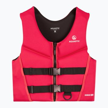 Kamizelka asekuracyjna AQUASTIC Omni 50N neoprenowa różowy