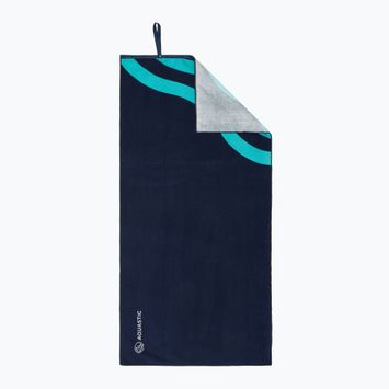 Ręcznik AQUASTIC Wavey granatowy/niebieski
