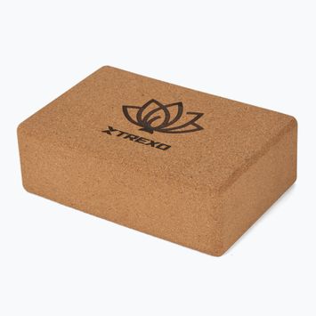Kostka do jogi TREXO korkowa TXO-B4Z077-NC naturalny