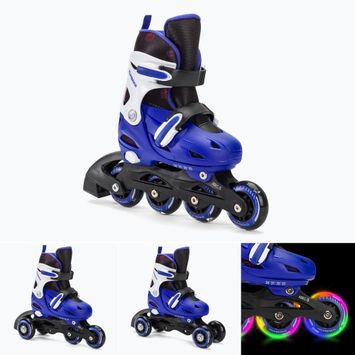 Rolki dziecięce HUMBAKA Starjet LED 3w1 niebieski