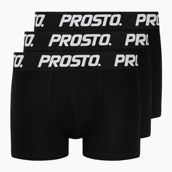 Bokserki męskie PROSTO Boxers 3 pary black