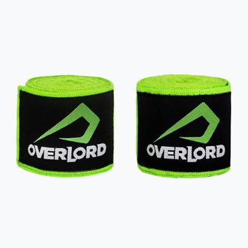 Bandaże bokserskie Overlord 450 cm zielony neon