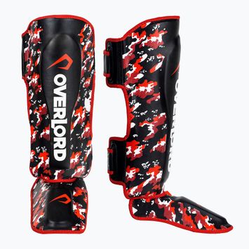 Ochraniacze piszczeli i stóp Overlord X-Kick czerwone
