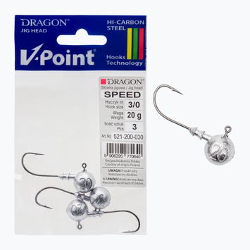 Główka Jigowa DRAGON V-Point Speed 20g 3 szt. czarna PDF-521-200-030