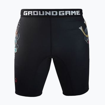 Spodenki treningowe męskie Ground Game Vale Tudo Bushido 3.0 czarny/multikolor