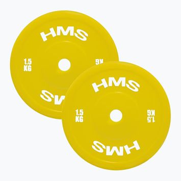 Obciążenie PE olimpijskie HMS TPP01 2 x 1,5 kg yellow
