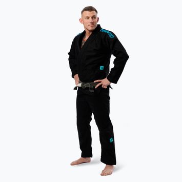 GI do brazylijskiego jiu-jitsu MANTO X5 black/turquoise