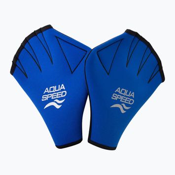 Rękawice pływackie AQUA-SPEED niebieskie