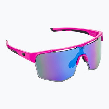 Okulary przeciwsłoneczne GOG Athena matt neon pink/black/polychromatic white-blue