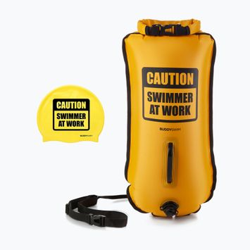 Bojka asekuracyjna BuddySwim CSW Dry Bag 28 l yellow