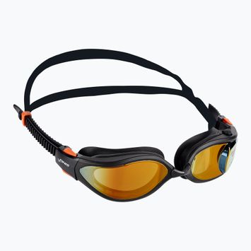 Okulary do pływania FINIS Smart Max orange mirror/black