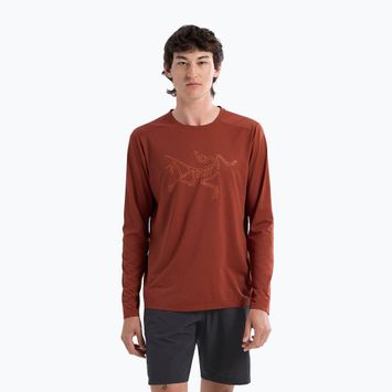 Longsleeve męski Arc'teryx Cormac Logo sequoia heather/ solaris