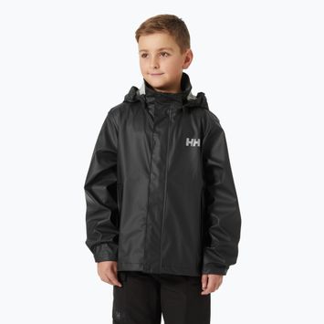 Kurtka żeglarska dziecięca Helly Hansen Moss black