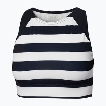 Góra od stroju kąpielowego Helly Hansen Hydropower Cropped navy stripe