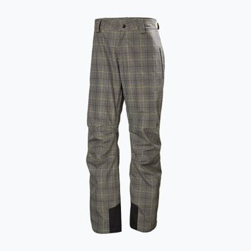 Spodnie narciarskie męskie Helly Hansen Legendary Insulated pebble broxburn plaid aop