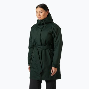 Płaszcz ocieplany damski Helly Hansen Classic Insulated Trench dark jungle