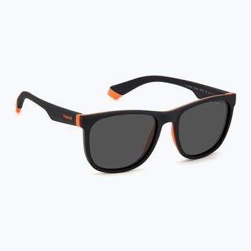 Okulary przeciwsłoneczne dziecięce Polaroid PLD 8049/S black orange/grey polarized