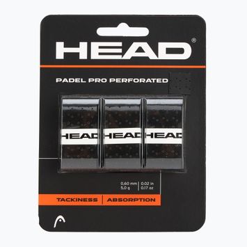 Owijki do rakiet do padla HEAD Perforated 3 szt. black