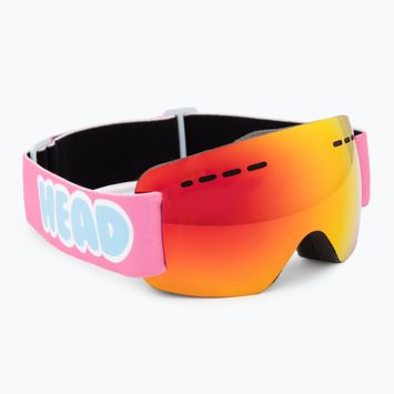 Gogle narciarskie dziecięce HEAD Solar fmr red/fmr yellow red