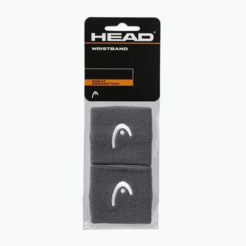 Frotki na nadgarstek HEAD Wristband 2.5" 2 szt. anthracite