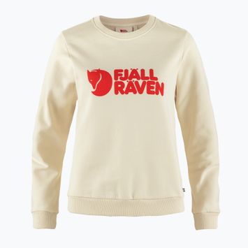 Bluza damska Fjällräven Logo Sweater chalk white/ flame orange