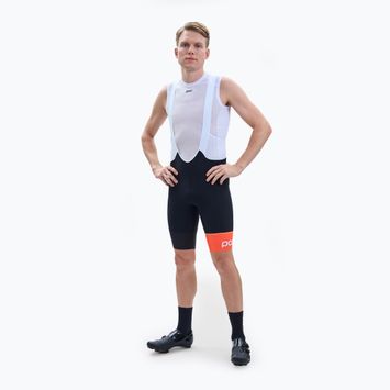 Spodenki rowerowe męskie POC Essential Road VPDs Bib Shorts uranium black/hydrogen white