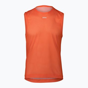 Koszulka rowerowa męska POC Air Indoor Vest zink orange