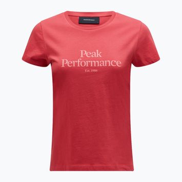 Koszulka trekkingowa damska Peak Performance Original softer red