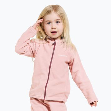 Bluza polarowa dziecięca Didriksons Monte Fz dusty pink