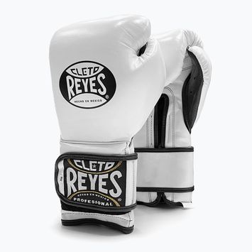 Rękawice bokserskie Cleto Reyes Velcro Sparring white/black