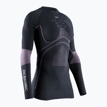 Longsleeve termoaktywny damski X-Bionic Energy Accumulator 4.0 charcoal/magnolia