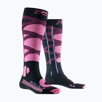 Skarpety narciarskie damskie X-Socks Ski Control 4.0 opal black/magnolia purple