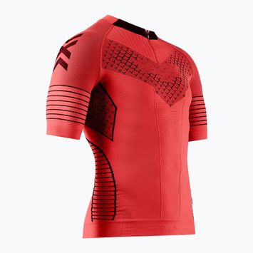 Koszulka do biegania męska X-Bionic Twyce Race SS red/black