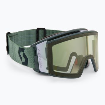 Gogle narciarskie SCOTT React AMP Pro soft green/black/amp pro white chrome/pro green
