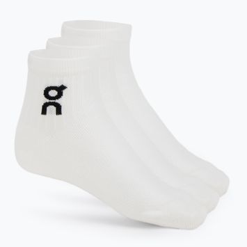 Skarpety On Running Logo Sock Mid 3 pary white