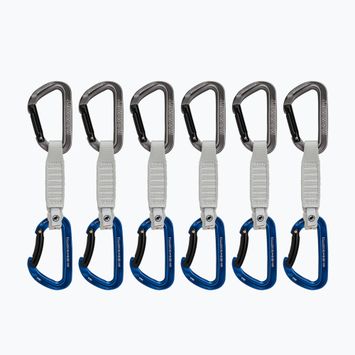 Ekspresy wspinaczkowe Mammut Workhorse Keylock 12 cm Quickdraws 6 szt. grey/blue