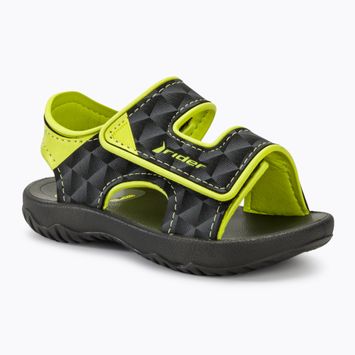 Sandały dziecięce RIDER Basic Sandal V Baby black/neon yellow