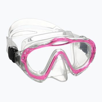 Maska do snorkelingu dziecięca Mares Sharky Junior pink/clear