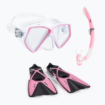 Zestaw do nurkowania dziecięcy Mares X-One Pirate pink/black