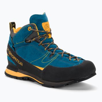 Buty podejściowe męskie La Sportiva Boulder X Mid blue/yellow