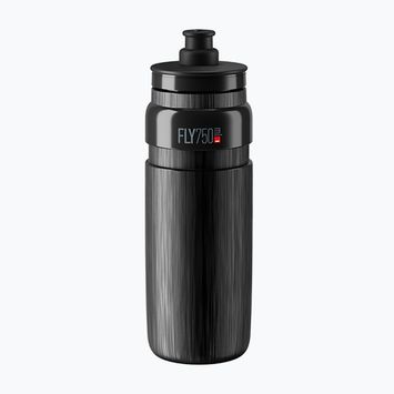 Bidon rowerowy Elite FLY Tex 750 ml black/grey logo
