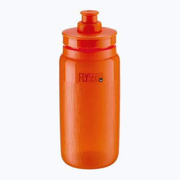 Bidon rowerowy Elite FLY Tex 550 ml clear/orange red