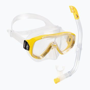 Zestaw do snorkelingu dziecięcy Cressi Onda + Mexico clear/yellow