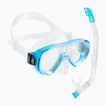 Zestaw do snorkelingu dziecięcy Cressi Ondina Jr + Top clear/aquamarine