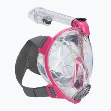 Maska pełnotwarzowa do snorkelingu dziecięca Cressi Baron Full Face clear/pink