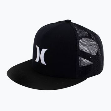 Czapka z daszkiem męska Hurley Icon Solid Flat Trucker black