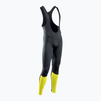 Spodnie rowerowe męskie Northwave Force 2 Bibtight MS black/yellow fluo