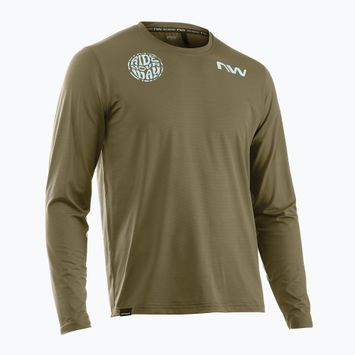 Longsleeve rowerowy męski Northwave Xtrail 2 forest green